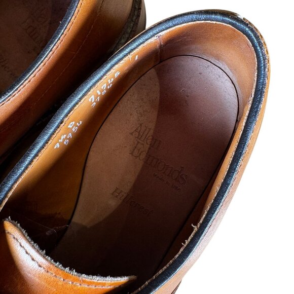 Allen Edmonds Hillcrest Tan Derby Leather Dress Shoes Size 9.5B main image 7